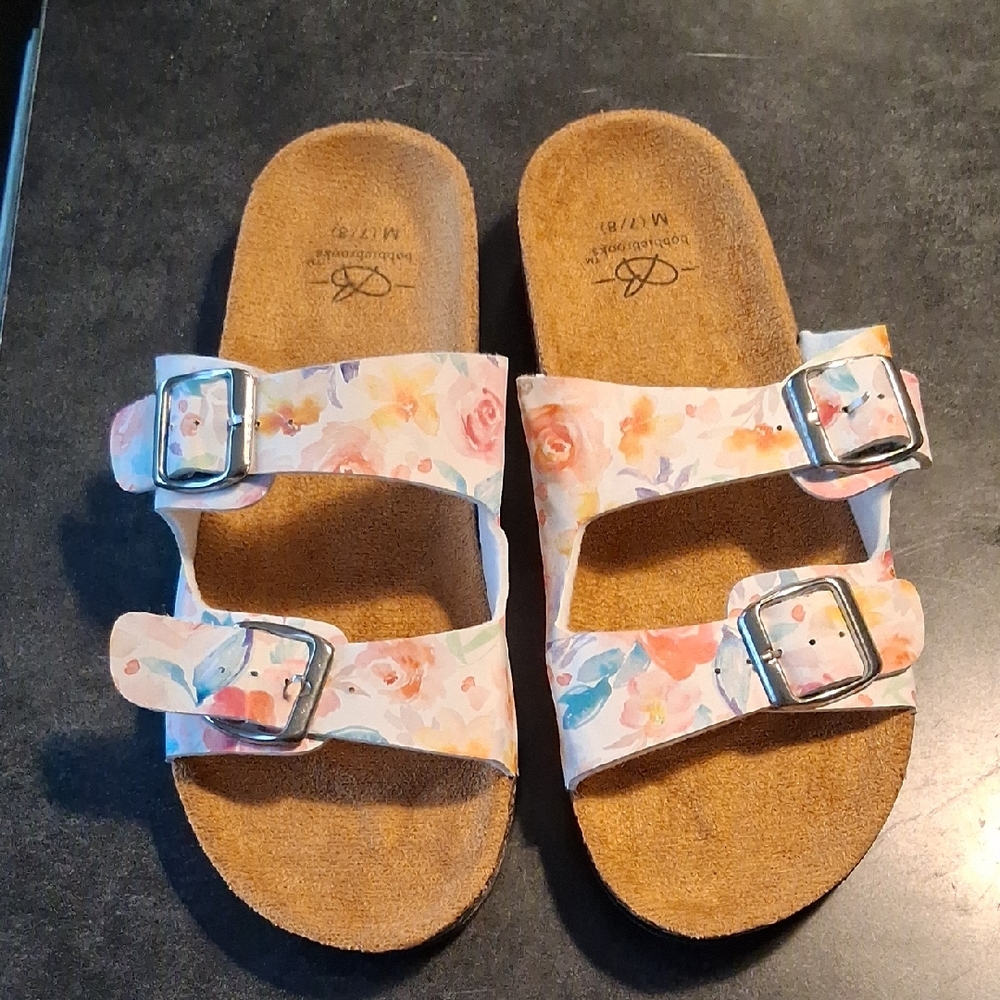 Floral Buckle Sandals for Women